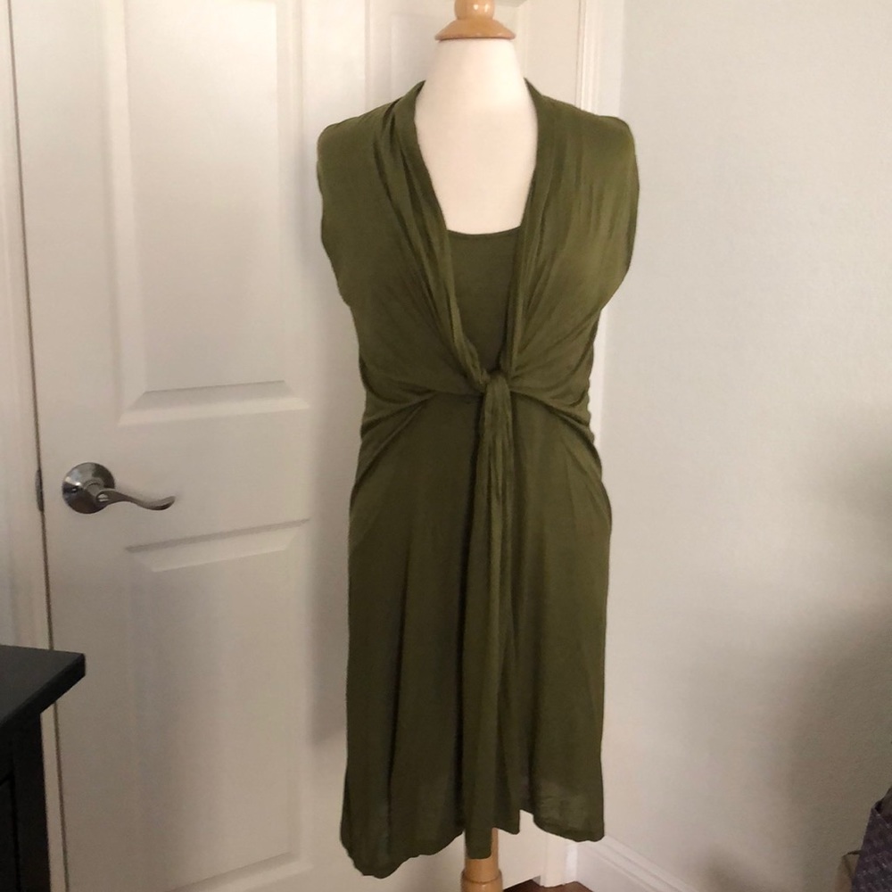 Zara collection olive green dress size M